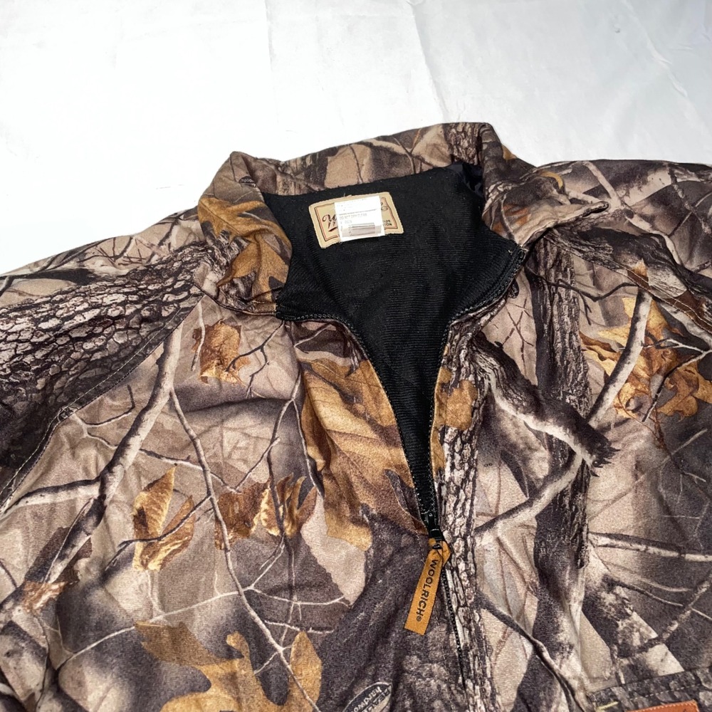 Woolrich Outdoor Guide Camo Jacket Mens XL Hardwoods Camouflage Full Zip